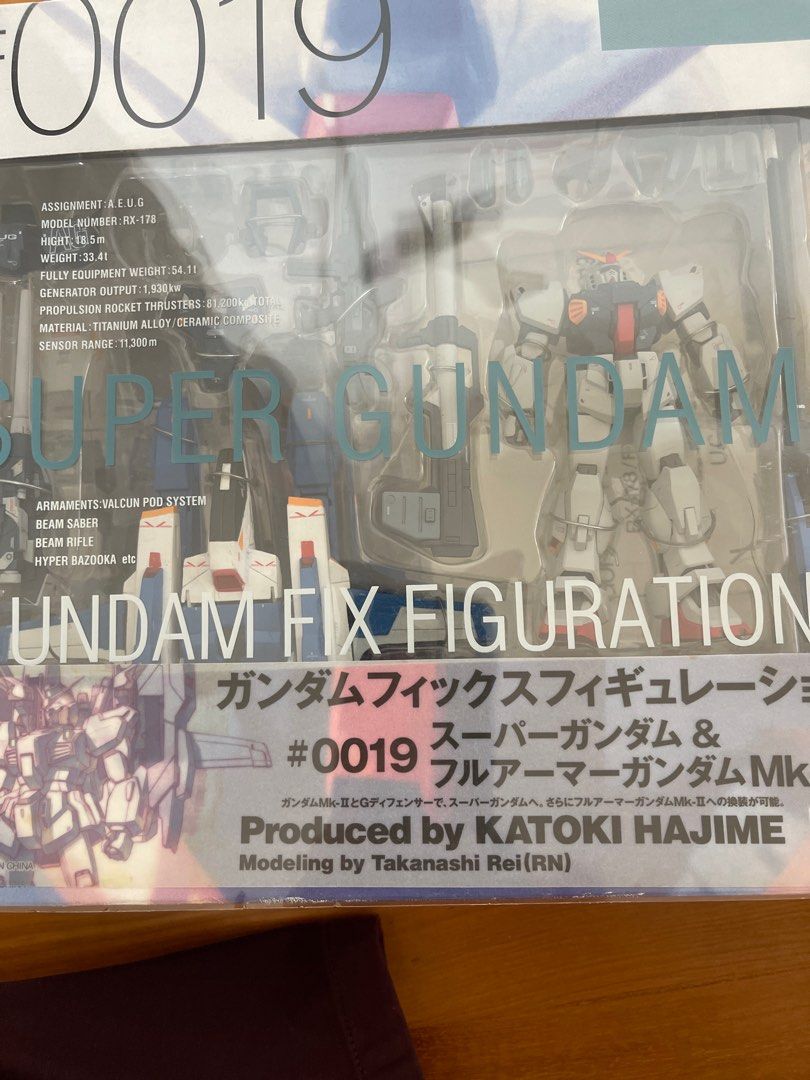 Gundam Fix Figuration #0019 Super Gundam & Full Armor MK-II (Category: Gundam Model Kits) located in Singapore. Submitted by hanfong (Listing ID 1394927754, Image 2). Description: - Brand new and sealed Gundam Fix Figuration #0019 - Features Super Gundam and Full Armor MK-II - Designed by Katoki Hajime - Ideal for Gundam collectors Can try to meet at mrt station convenient to you. Thanks .