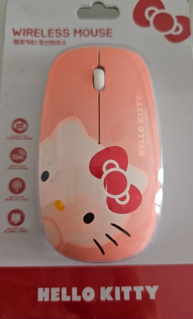 Hello Kitty Wireless Mouse - Soft Pink63881271155586110