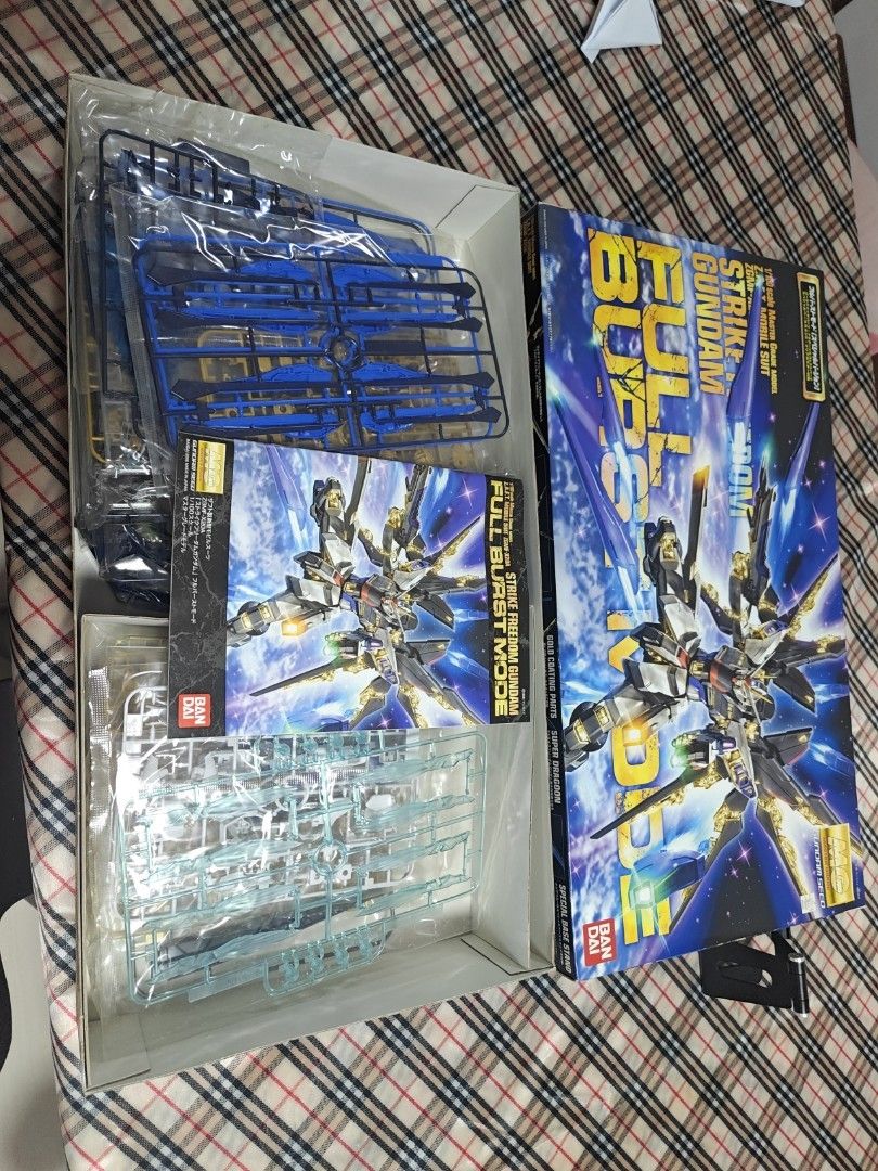 MG 1/100 Strike Freedom Gundam Full Burst Mode (Category: Gundam Model Kits) located in Singapore. Submitted by y0k3w3ng (Listing ID 1381153097, Image 3). Description: Brand new, unopened Master Grade (MG) 1/100 scale model kit of the Strike Freedom Gundam in Full Burst Mode. This kit is from the Gundam Seed series. Perfect for Gundam enthusiasts and model kit builders. Ready to assemble!.