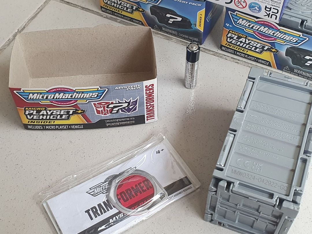 Micro Machines Transformers Mystery Pack Playsets (Category: Action & Battle Toys) located in Quezon City. Submitted by nextnoel (Listing ID 1394862696, Image 3). Description: Micro Machines 2022 Transformers Mystery Pack Playsets = 500 each or 1800 for the set of 4 The set includes: - Optimus Prime - Megatron - Nemesis Prime (2x) Items are still sealed in plastic bags. Meet-ups can be arranged, but pick-up through couriers is preferred..