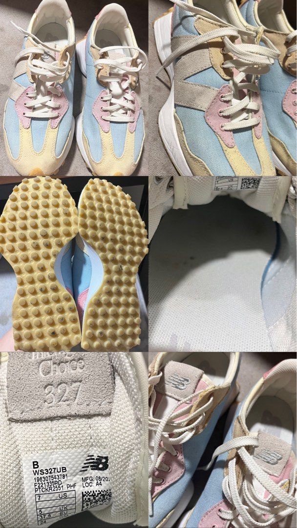 NB 327 US 37 (Category: Sneakers) located in Pasig City. Submitted by batchimallari (Listing ID 1394817959, Image 1). Description: Decluttering : Women’s NB 327 Size US7 Very clean insole and soles Rarely used. SF c/o client.