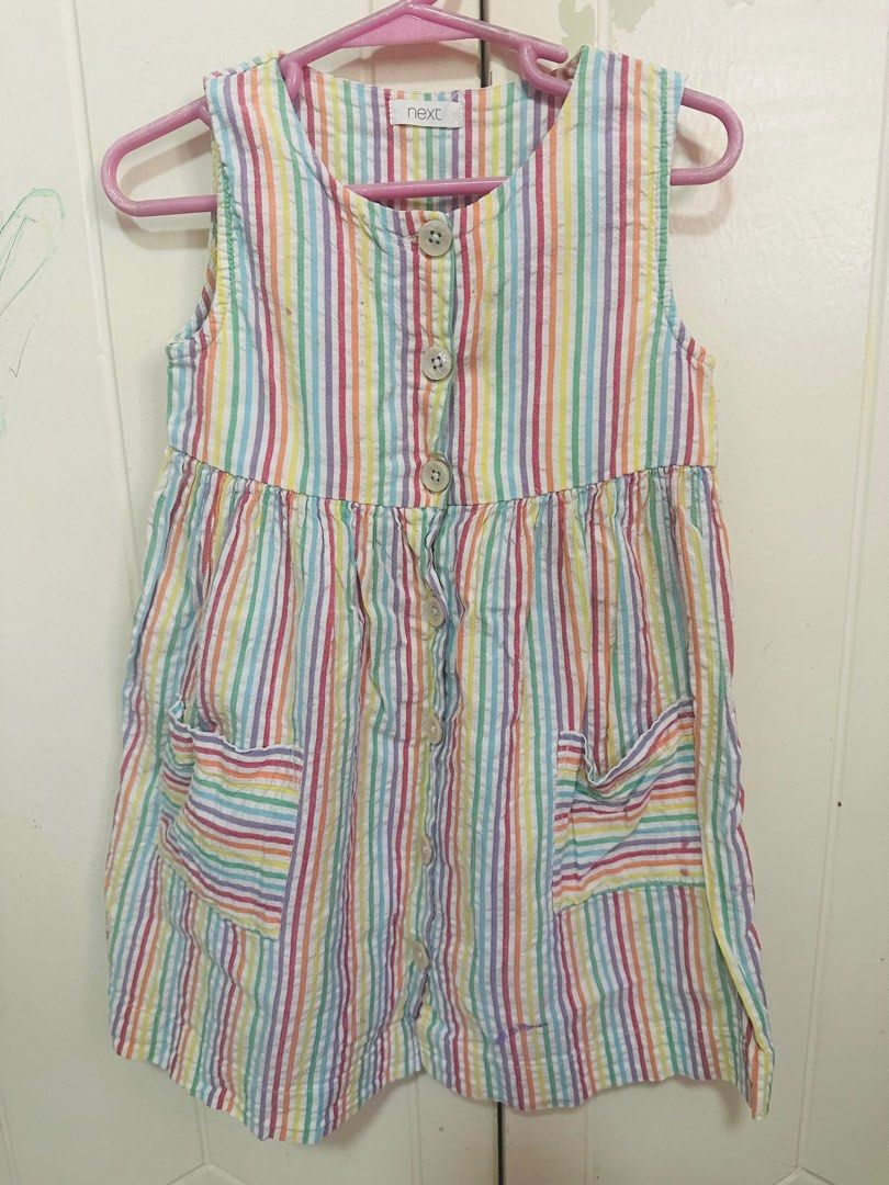 Next kids rainbow dress (Category: Babies & Kids Fashion) located in Paranaque City. Submitted by destashing_moma (Listing ID 1394829292, Image 1). Description: .