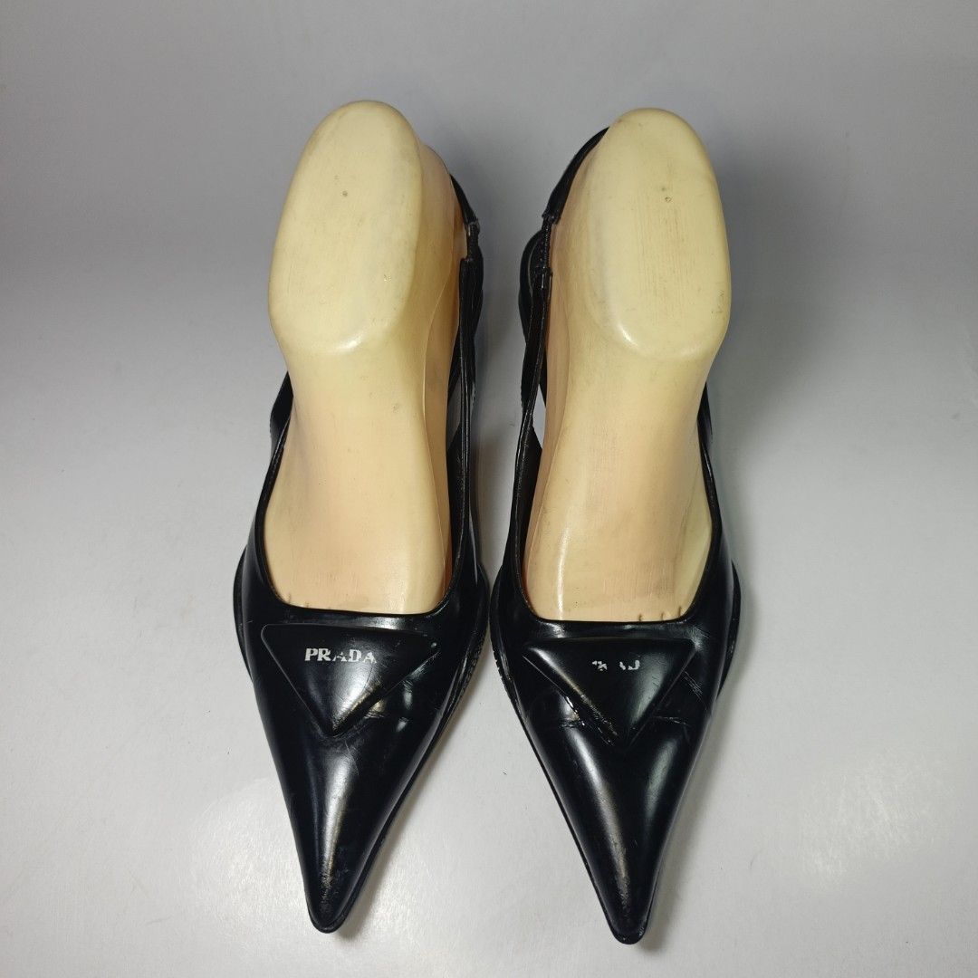 Sepatu Prada Prada Heels Shoes Black Prada Heels Sepatu Import