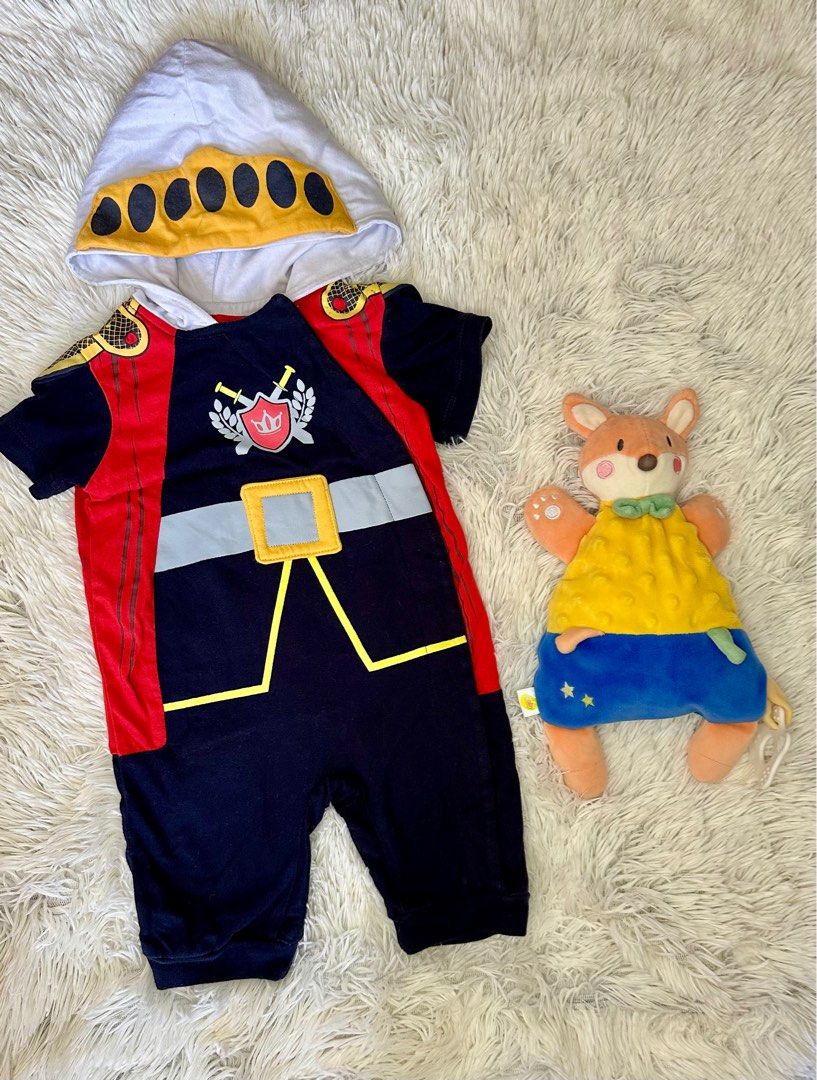 Hush Hush Romper Costume for 9-12M Boy (Category: Babies & Kids Fashion) located in General Trias. Submitted by Mikhails_Shop (Listing ID 1394870652, Image 1). Description: with stain at the back, not visible when worn. .