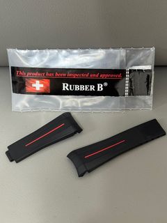 Rubber B 勞力士錶帶 紅線  (冇單) 正品64201858286467110