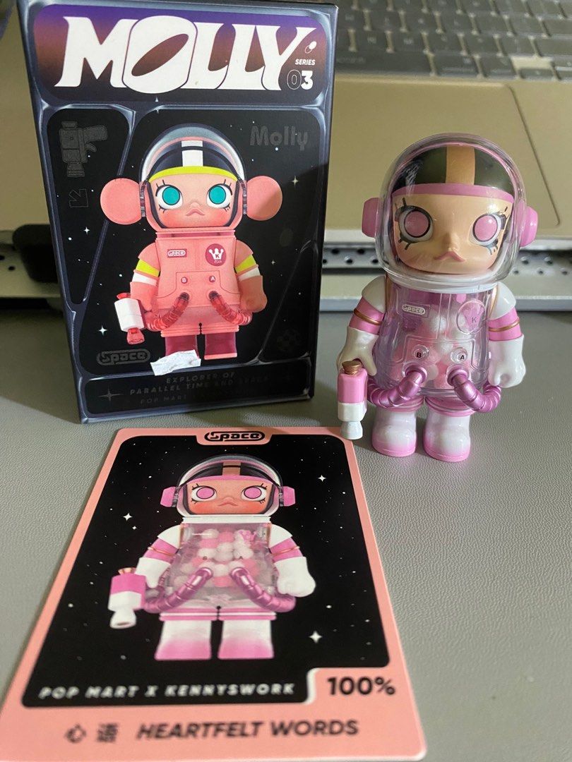 Space Molly Series 3 "Heartfelt Words" (Category: Designer & Blind Box Toys) located in Manila. Submitted by cluttercureinc. (Listing ID 1394891593, Image 3). Description: Opened and only put some acrylic case on it for display. RFS: Will purchase space molly from other series.
