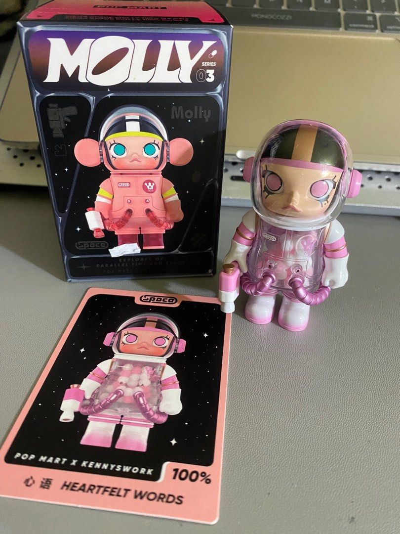 Space Molly Series 3 "Heartfelt Words" (Category: Designer & Blind Box Toys) located in Manila. Submitted by cluttercureinc. (Listing ID 1394891593, Image 2). Description: Opened and only put some acrylic case on it for display. RFS: Will purchase space molly from other series.