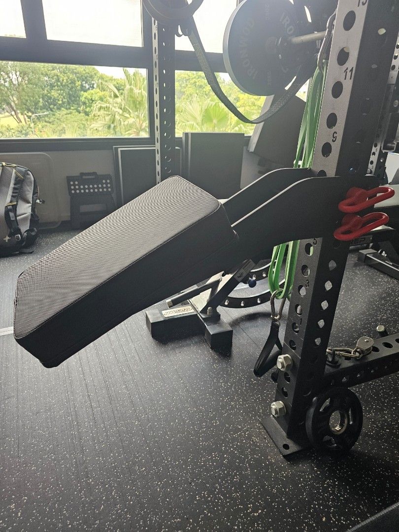 Squat Rack Chest Supported Lat Pulldown Seat Attachment, Sports