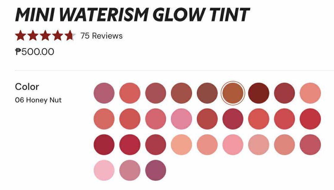 TIRTIR mini waterism glow tint (Category: Makeup) located in Cainta. Submitted by crezzex (Listing ID 1394896272, Image 3). Description: Only swatch once Loc: Rizal .