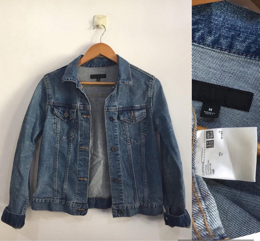 Uniqlo Denim Jacket (Category: Coats, Jackets and Outerwear) located in Manila. Submitted by jslnd (Listing ID 1394826558, Image 1). Description: Uniqlo Denim Jacket Best fits S Ready to ship.