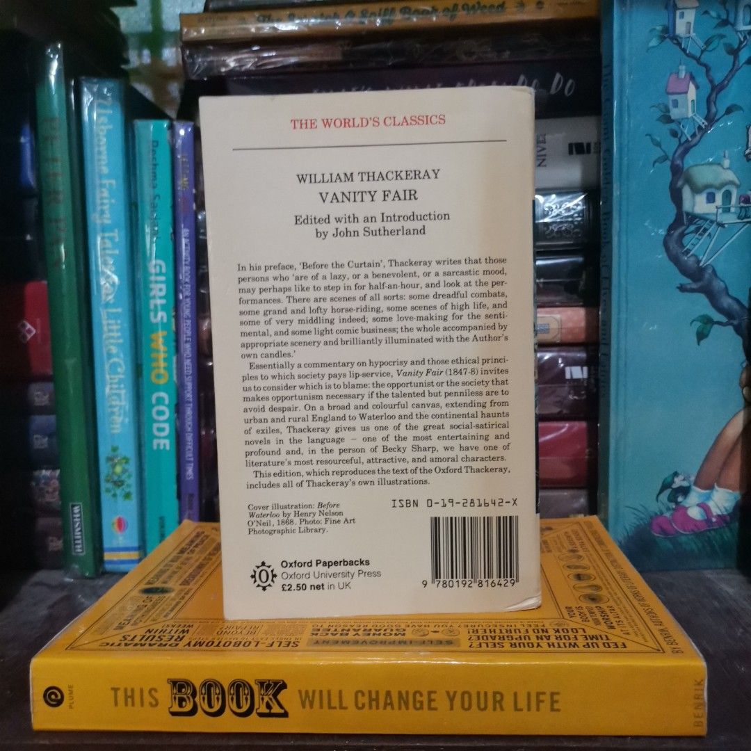 [VINTAGE, 1983] Vanity Fair by William Makepeace Thackeray [authentic] (Category: Storybooks) located in Zamboanga. Submitted by papelatpangarap (Listing ID 1394808071, Image 2). Description: .