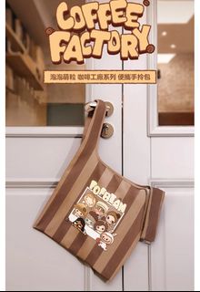 泡泡萌粒 咖啡工廠系列 便攜手拎包 (環保袋)64237768765186110