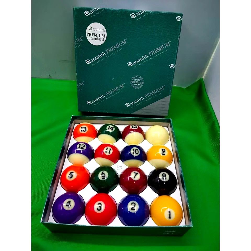 🎱 ARAMITH BILLIARD BALLS (Category: Billiards and Bowling) located in San Pablo. Submitted by mharicardreamsproph. (Listing ID 1395021880, Image 2). Description: 🎱 ARAMITH BILLIARD BALLS 🏷️ ₱ 2,810.00 🛒🛒🛒 💡 Aramith's reputation for quality comes primarily from its unique phenolic resin material and manufacturing process, which provides several advantages over balls made from polymers or polyester. 💡 Description: An entry-level Aramith phe