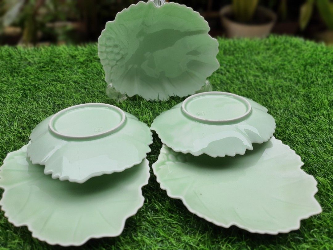 Arita Green Leaf Shaped Dessert Plates (5 pcs) (Category: Other Kitchenware & Tableware) located in Quezon City. Submitted by sgoecss005 (Listing ID 1395119321, Image 3). Description: .