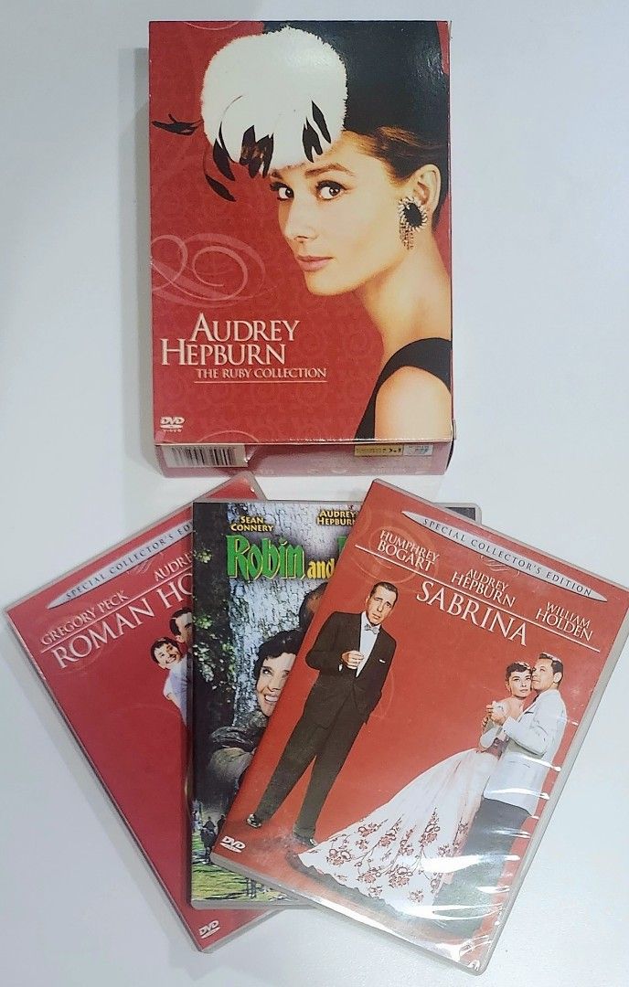 Audrey Hepburn DVD Collection (Category: CDs & DVDs) located in Taguig. Submitted by sellout2ny (Listing ID 1395070262, Image 2). Description: VG+/NM condition 500 pesos.