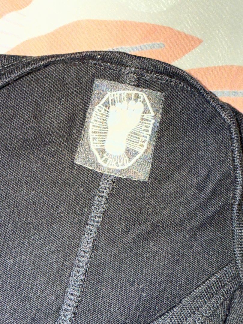 Black Graphic Tee (Category: Blouses) located in Mandaluyong City. Submitted by quickriver.c73050 (Listing ID 1395018177, Image 2). Description: - Black wide-sleeved t-shirt - Graphic print on the front (multi-colored text) - Classic crew neck - Soft and comfortable fabric - Plain black back -Semi cropped topped -Street wear design -Japan-bought -never used rfs: decluttering .