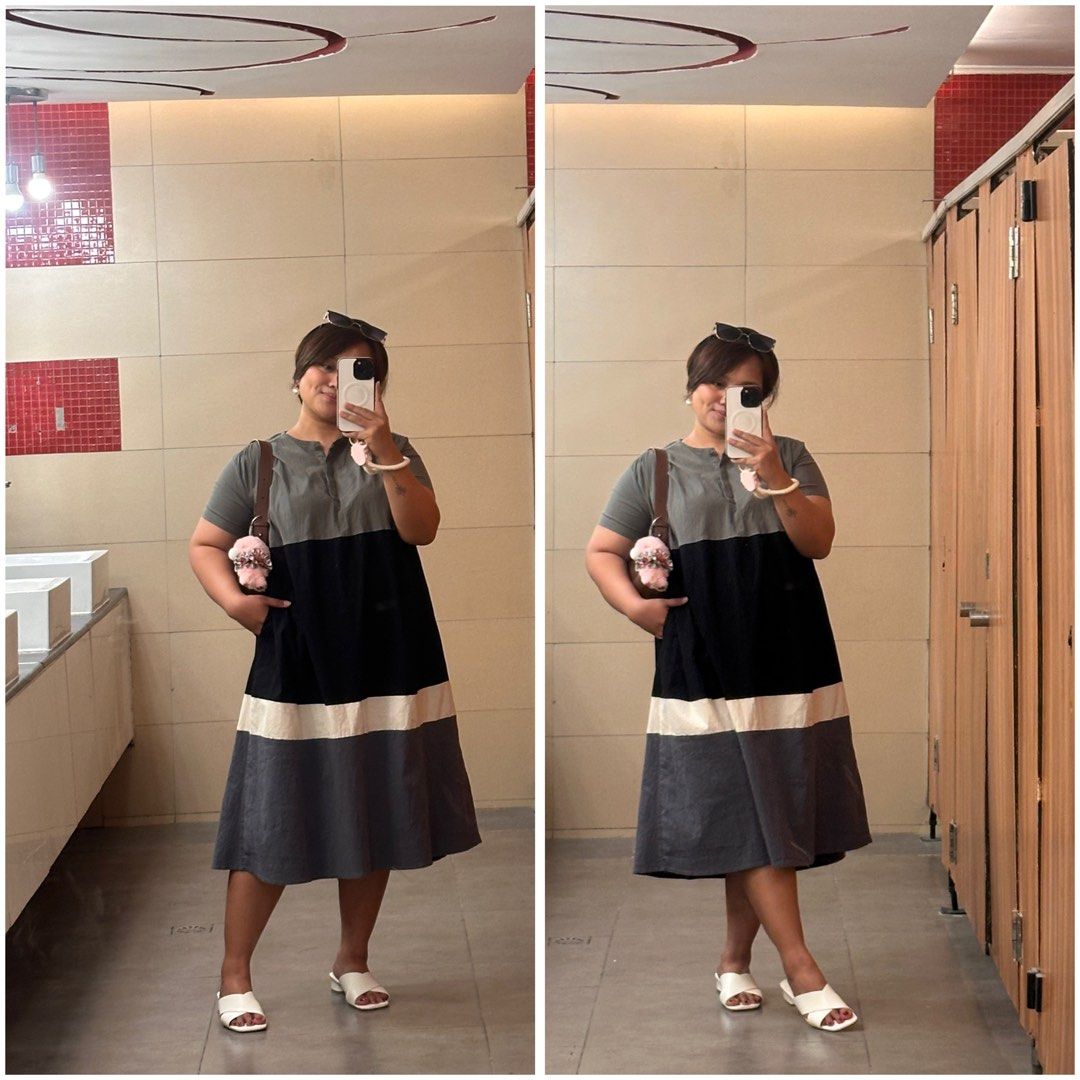 Block Dress (stretch) XL-2XL (Category: Dresses) located in Taguig. Submitted by heyqueeney (Listing ID 1395043887, Image 1). Description: It has a super minimal stain on the lowest part of the dress and it is unbarely noticeable Fits XL to 2XL Stretch.