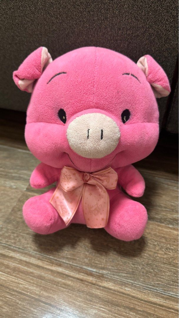 BLUE MAGIC PIG PINK TEDDY BEAR (Category: Plushies & Soft Toys) located in Cainta. Submitted by treah (Listing ID 1395113747, Image 1). Description: walang sira walang box original! REASON: nakatambak lang.