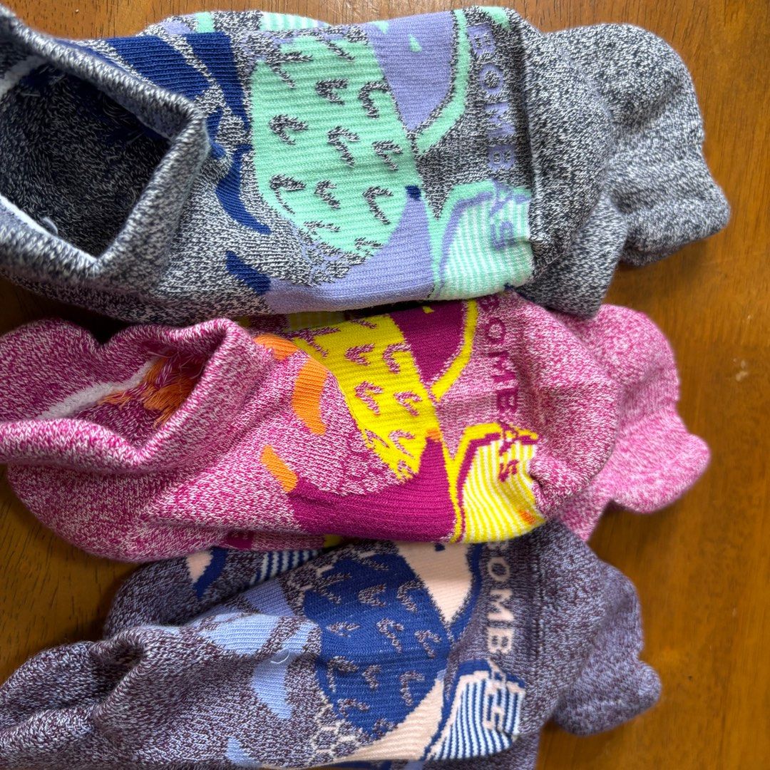 Bombas ankle socks - size: small ( 4-7.5) (Category: Socks & Tights) located in Calamba. Submitted by cur8d (Listing ID 1394980075, Image 2). Description: 385 pesos per pair 3 pairs available -different designs ( A, B, C) original from US .