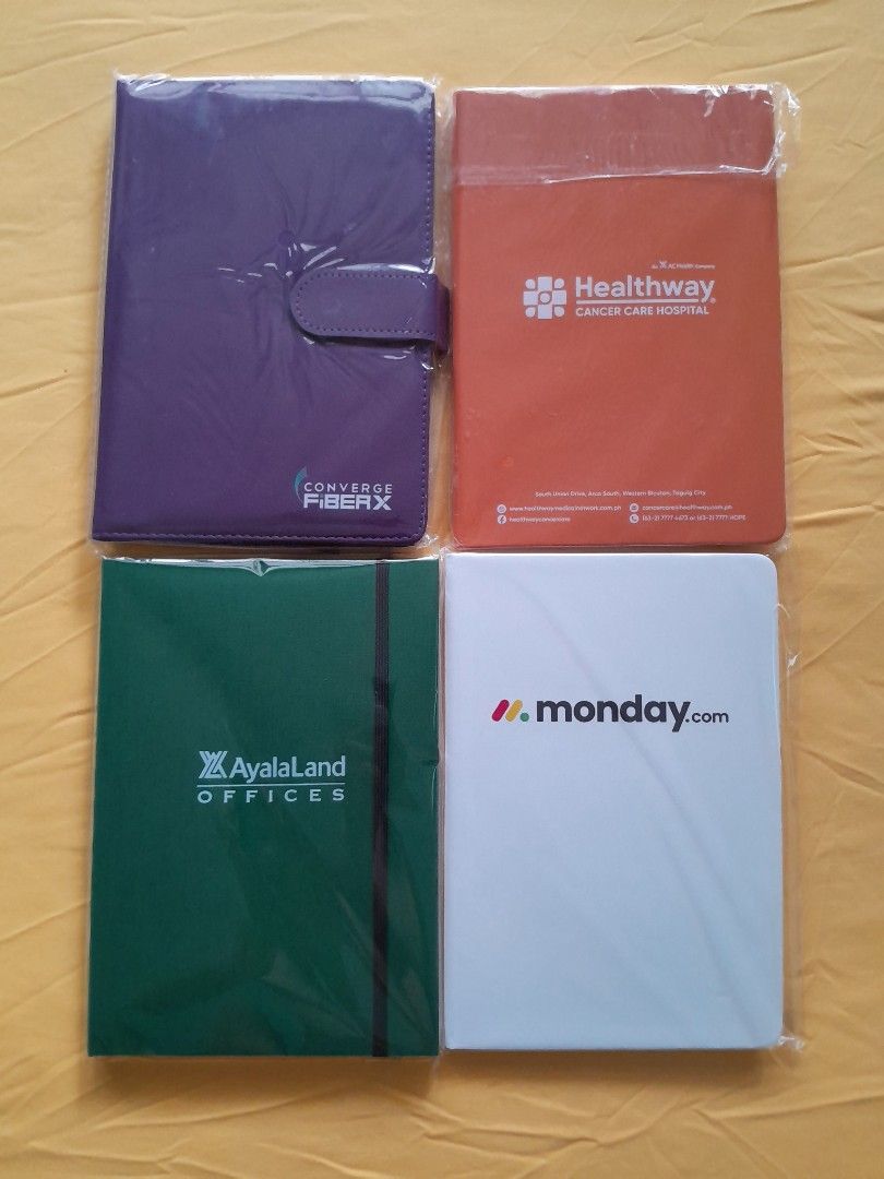 Corporate diary notebooks with leather cover (Category: Stationery & School Supplies) located in Paranaque City. Submitted by dayabhai888 (Listing ID 1395054626, Image 3). Description: Assortment of Corporate diary notebooks with leather cover. 99 each only..