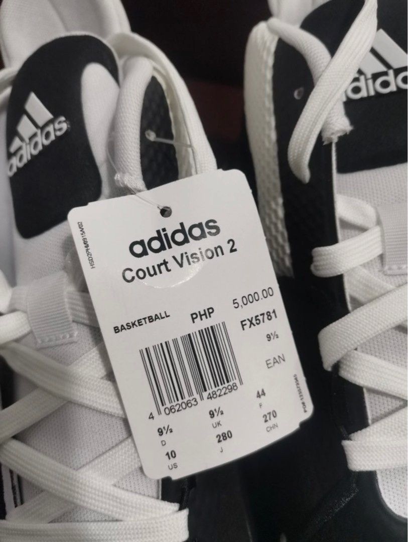 Court Vision 2.0 Shoes (Category: Sneakers) located in Subic. Submitted by gerardandr09310 (Listing ID 1395080797, Image 3). Description: -Flexible Basketball Shoes - Bounce Midsole - Rubber Outsole - Cloud White/Cloud White/Core Black - Product code: FX5781.