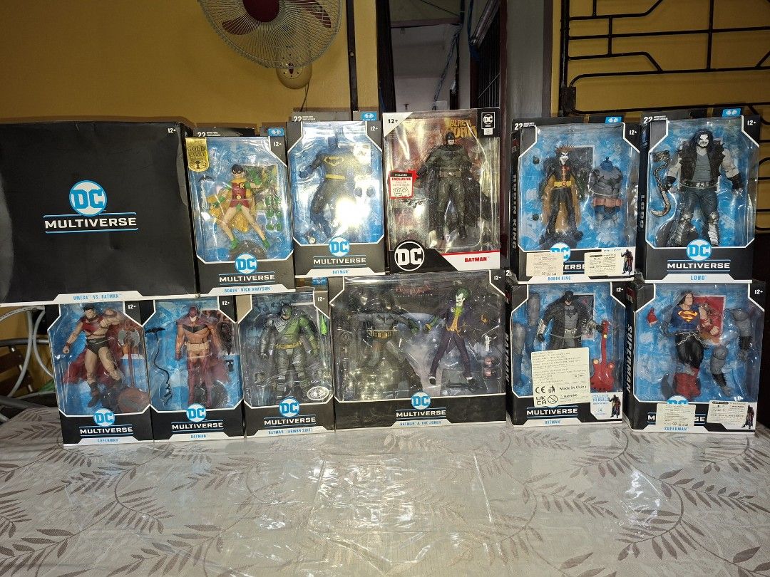 DC Multiverse Action Figures batman superman robin joker lobo (Category: Figurines & Statues) located in Mandaluyong City. Submitted by elitecollections (Listing ID 1395051513, Image 1). Description: for sale brand new sealed unopened 2pack omega and batman MISB - 2,200 Robin Dick Grayson MISB - SOLD Batman speeding bullet MISB - 1,500 Batman page puncher MISB - 1,600 Robin with dark father batman baf part - 700 Lobo MISB - SOLD Superman future s