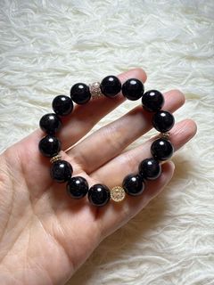 招財金運石diy水晶手串    11.8mm64229340369538110