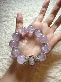 紫兔毛diy水晶手串    17.5mm64240421386242110