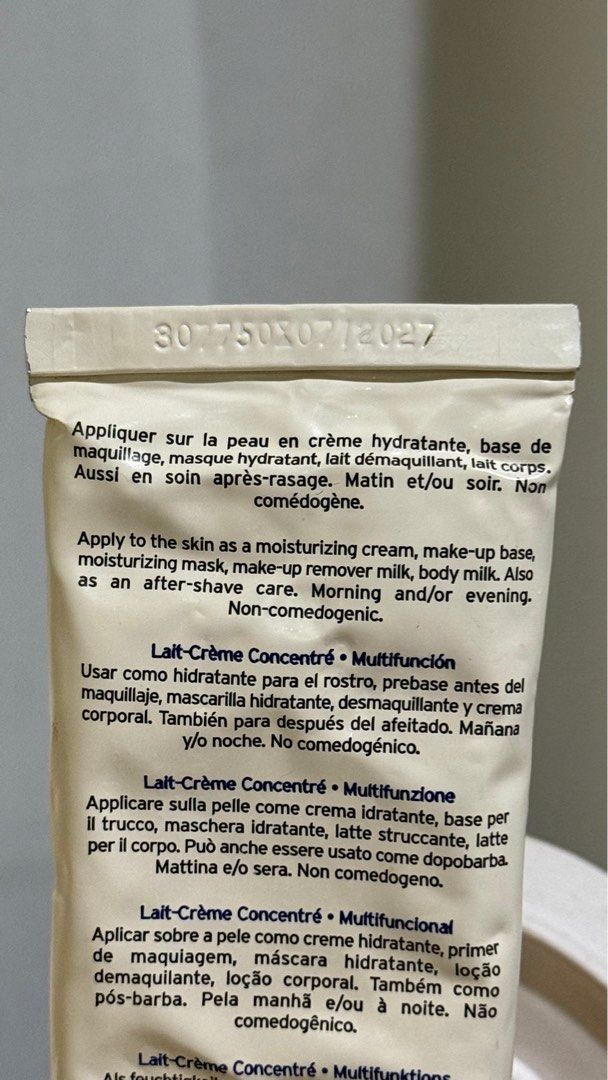 Embryolisse Lait-Crème (Category: Face Care) located in Taguig. Submitted by findswithcece (Listing ID 1395147332, Image 2). Description: - 70% product left - Moisturizing cream - Makeup base - Moisturizing mask - Also suitable for after-shave care. - Expiry Date: 07/2027.