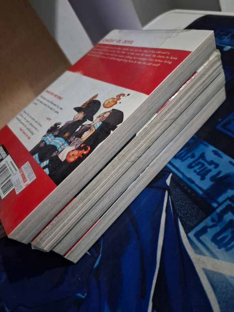 Fire Force Manga Volumes 6 8 9 12 (Category: Comics & Manga) located in Manila. Submitted by maerijoyi53450 (Listing ID 1395104607, Image 3). Description: - Fire Force manga set - Volumes included: 6,8, 9 and 12 - English language - Red and white spines - Brand new, still in plastic wrap -Bawal sa maarte please -Fixed Price na po 275 each po -Need ideclutter -Manage your expectation (sealed pero mukhang yellowish na yung pages kasi yung edges med