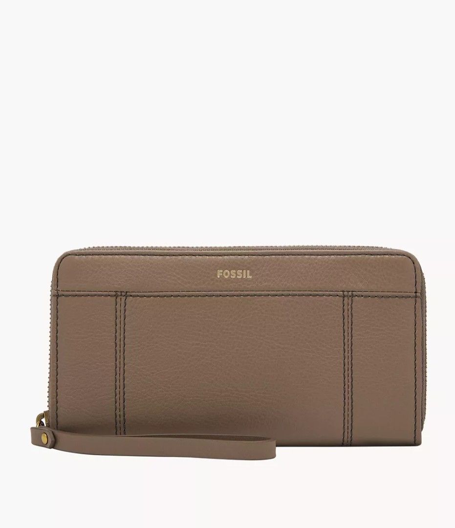 Fossil Wallet Jori Zip Clutch Vintage Khaki - Main Image