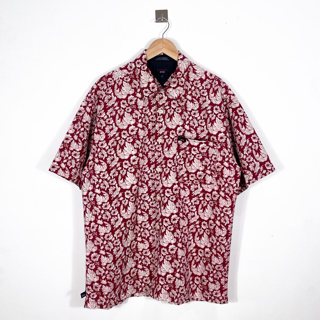FREESHIP Tommy Jeans Button Up Shirt (Dark Red) (Category: Tshirts & Polo Shirts ) located in Las Pinas. Submitted by drunkenmonkeyfinds (Listing ID 1395048491, Image 1). Description: Tommy Jeans Button Up Shirt (Dark Red) size: large to extra large chest width: 24″ full body length: 31″ shoulder width: 21″ excellent condition, lightly used, 10/10 100% cotton high quality thick cotton mine: 700 free shipping ——- actual color may vary in person du