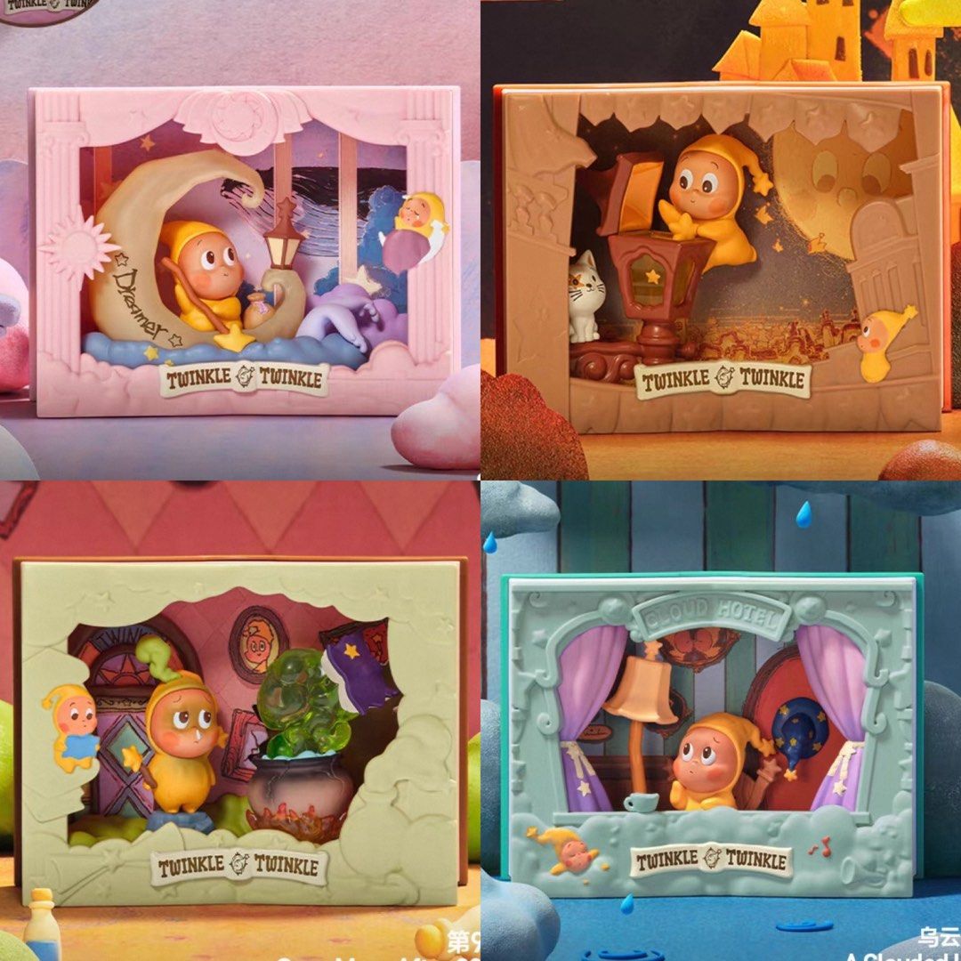 FULL SET POPMART Twinkle Twinkle Light Up Series Scene Sets