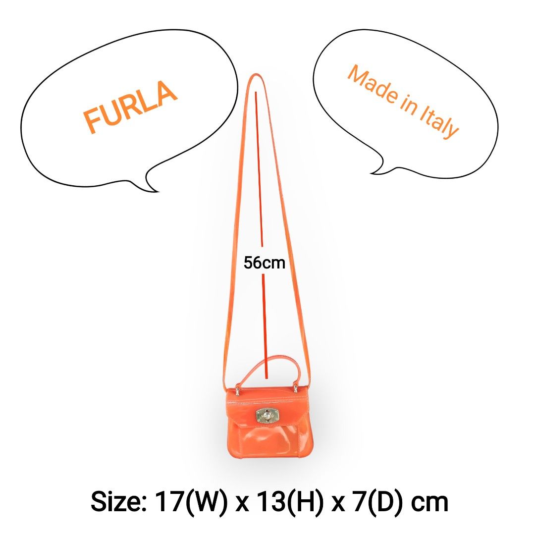 Furla Jelly Bag (Category: Luxury Bags & Wallets) located in Naguilian. Submitted by a2aonlineshop (Listing ID 1395037442, Image 1). Description: Authentic/Original I rarely used it. Bought at Furla Hongkong with dustbag Size was stated in the first photo..