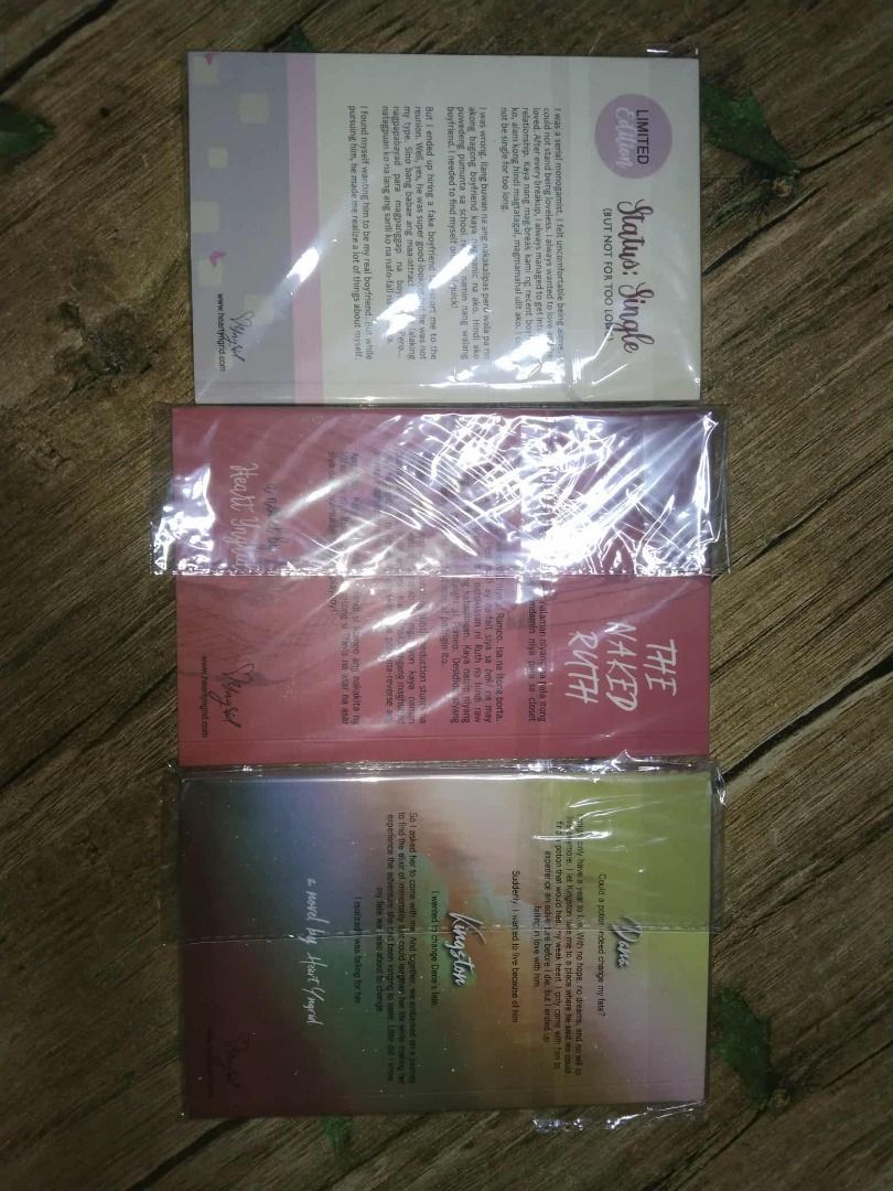 Heart Yngrid Books - Limited Edition (Category: Storybooks) located in Mangaldan. Submitted by jshopcorner (Listing ID 1395018793, Image 2). Description: - Heart Yngrid book set - Includes: - "Status: Single (Limited Edition)" - "The Naked Truth" - "Kasingkasing" - "I Want to Die but I Want to Eat Kwek-Kwek" - All books are in original packaging..