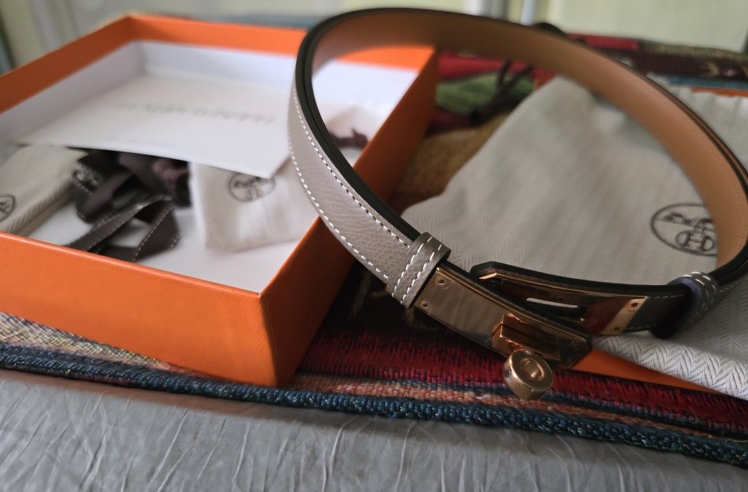Hermès Kelly Belt (Category: Luxury Accessories) located in Pasay City. Submitted by piaaaaa_952 (Listing ID 1395063481, Image 2). Description: never been used, tried on only with box and dustbag.