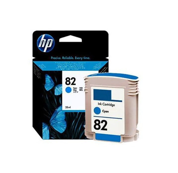 HP 82 Ink Cartridge Yellow Cyan Magenta 69ml for DesignJet Printer 500 ...
