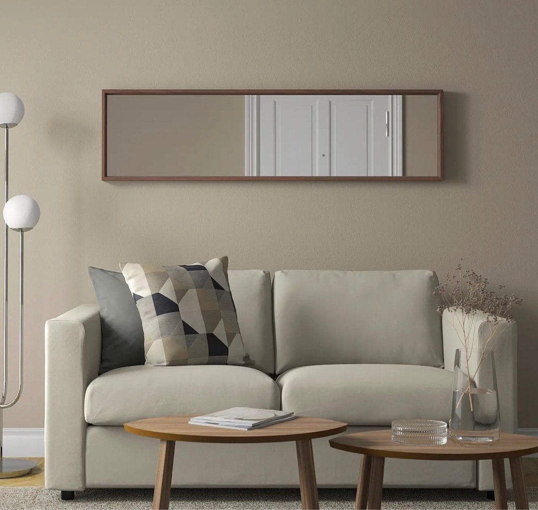 IKEA イケア イコルネス 木製フレーム スタンドミラー 姿見 全身鏡