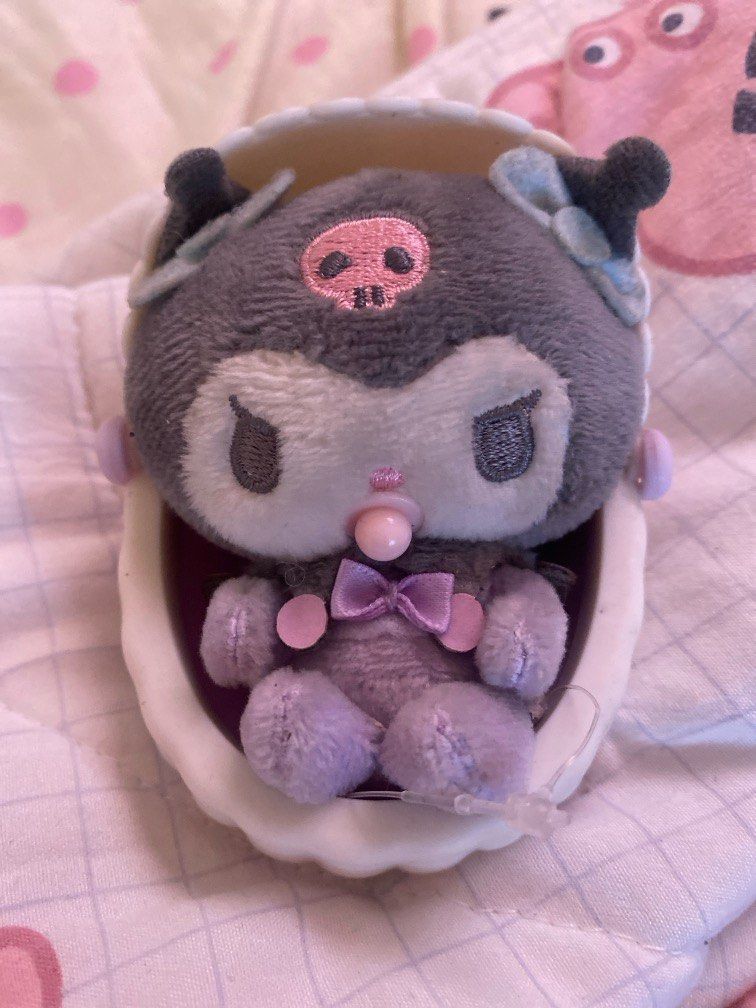 kuromi baby cradle (Category: Cots & Cribs) located in Caloocan City. Submitted by xmaplesyrup (Listing ID 1395055530, Image 1). Description: bought for 1k+.