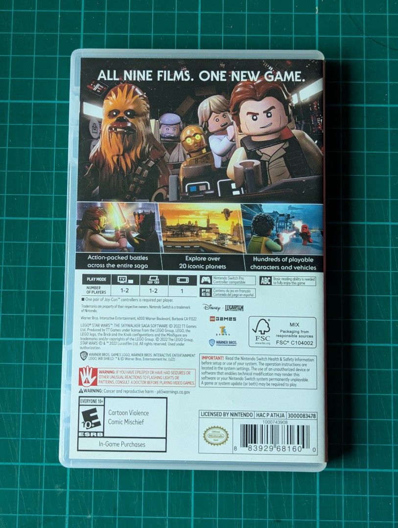 LEGO Star Wars: The Skywalker Saga - Nintendo Switch (Category: Nintendo) located in Manila. Submitted by zero330 (Listing ID 1395002095, Image 2). Description: - LEGO Star Wars: The Skywalker Saga for Nintendo Switch - Play through all nine Star Wars films - Explore over 30 planets - Action-packed battles - Hundreds of playable characters and vehicles - Rated E10+.
