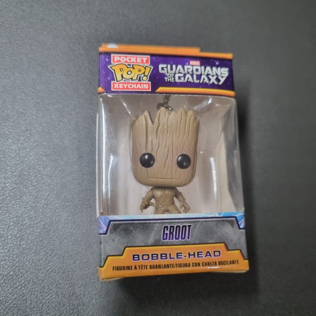 Marvel Funko Pocket Pop Groot Keychain (Category: Designer & Blind Box Toys) located in Manila. Submitted by hellostreetmarket_ (Listing ID 1395010188, Image 2). Description: Original..