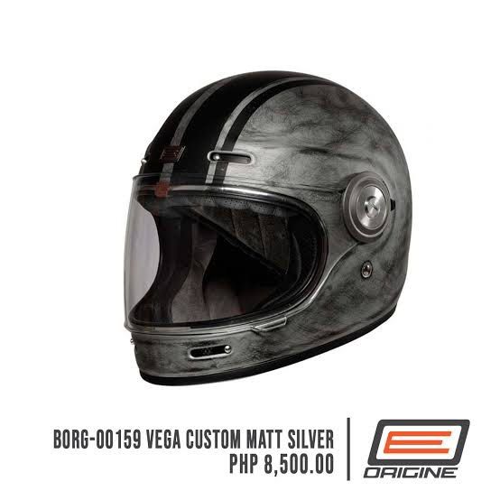 Origine Helmet Full face (Category: Helmets and other Riding Gears) located in Manila. Submitted by artsygunda (Listing ID 1308119361, Image 2). Description: Origine Vega Custom Matte Silver Helmet Full face Brand new. Never used. Bought for 8500. For delivery only or pick up via Lalamove/Grab as I have a baby. .