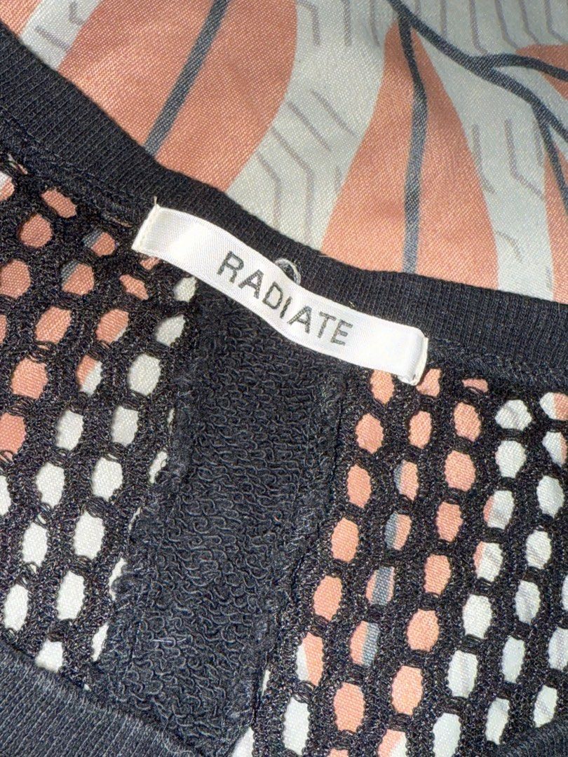 Radiate Black Mesh Top (Category: Blouses) located in Mandaluyong City. Submitted by quickriver.c73050 (Listing ID 1395023758, Image 3). Description: - Radiate black mesh top - Round neck - Long sleeves with ribbed cuffs - Loose, open weave design - Ribbed hemline - Vertical seam detail at the back - Japan bought.
