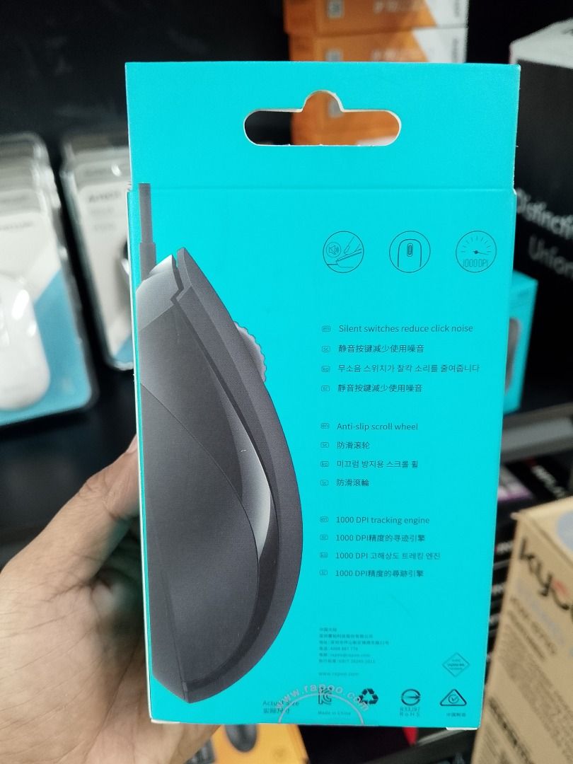 Rapoo N100 Wired Optical USB Mouse Black Rapoo N100 Wired Optical USB Mouse White (Category: Mouse & Mousepads) located in Pasig City. Submitted by technofuseofficial (Listing ID 1395057480, Image 3). Description: Rapoo N100 Wired Optical USB Mouse Black-180 Rapoo N100 Wired Optical USB Mouse White-180 *Sold Separately* Brand New and Original Items Store Location: 4F Unit 402, 604 Shaw Boulevard, Barangay Kapitolyo, Pasig City Same Day Delivery: 