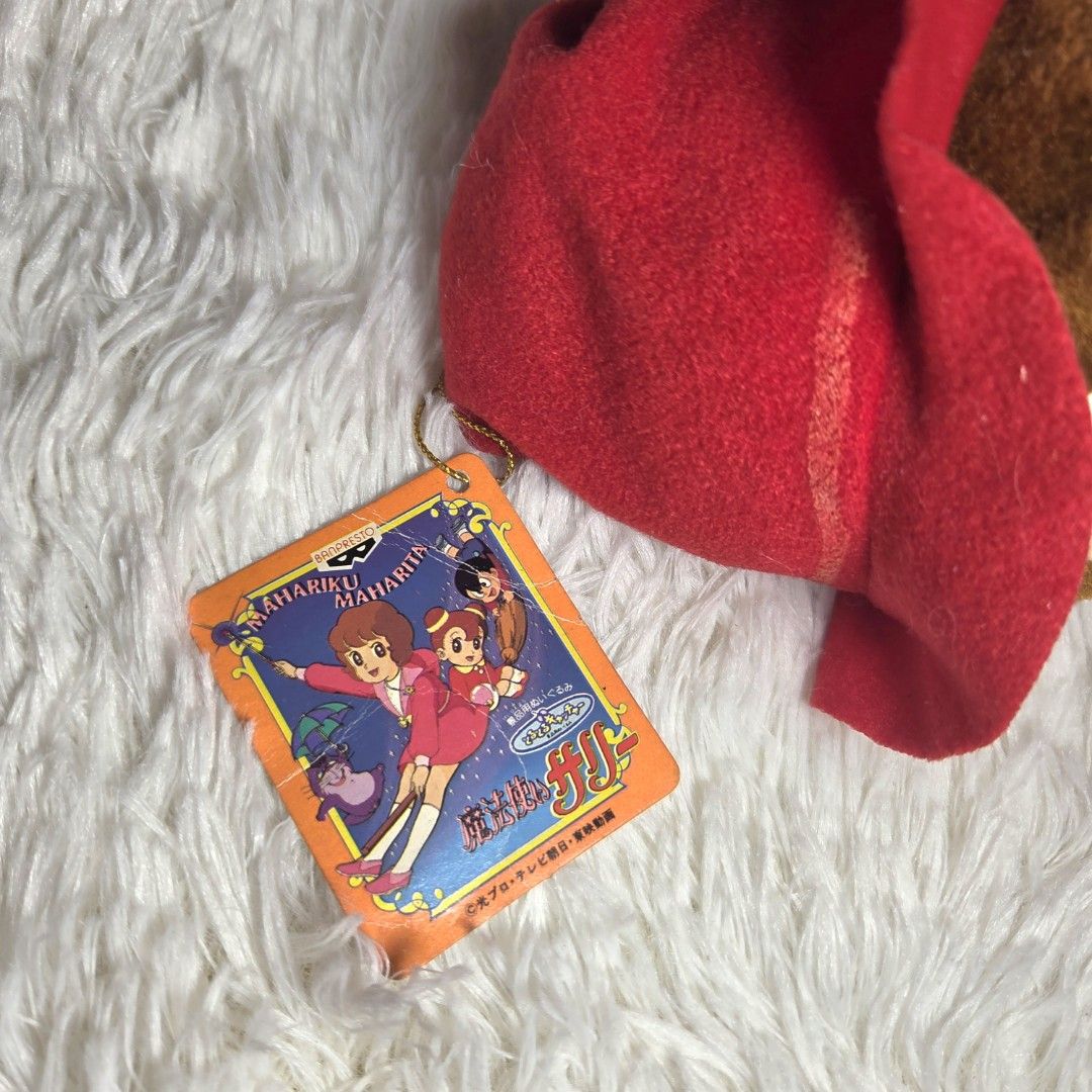 Sally the Witch Banpresto Plush Doll (Category: Plushies & Soft Toys) located in Quezon City. Submitted by kwentindahan (Listing ID 1395001481, Image 3). Description: 1993 SALLY THE WITCH 8-inch vintage plush with tag unused but w/ flaws, sold as is Ebay price: $15.59 Our price: Php200 Payment first. Payment via Gcash, BPI or Maya..