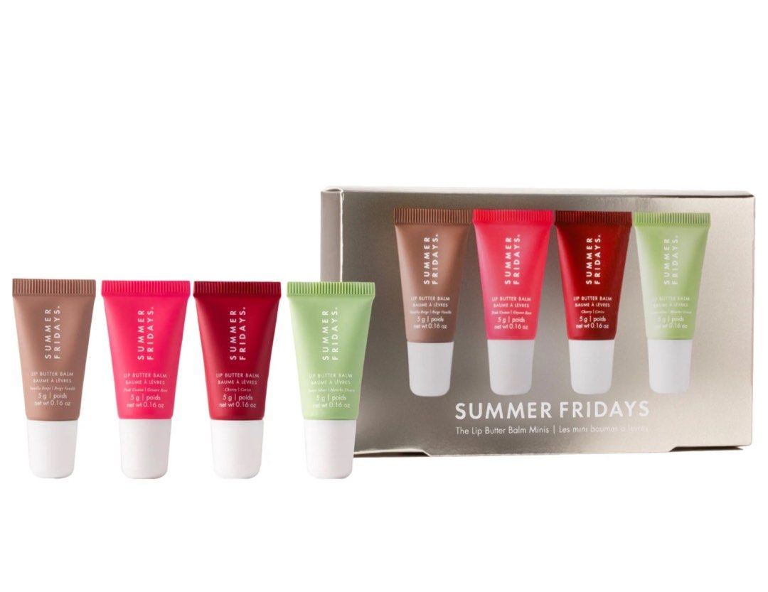 Summer Fridays (mini lip balm set) (Category: Makeup) located in Makati City. Submitted by kikayqueen (Listing ID 1395040625, Image 1). Description: .