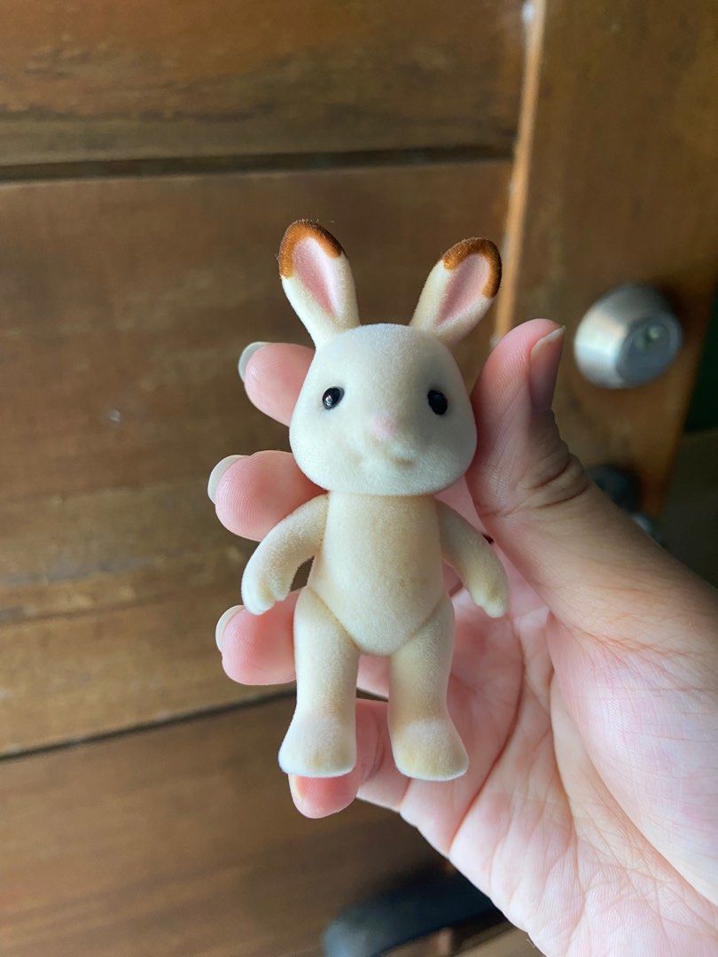 Sylvanian Families Toy Figures: sekiguchi rabbit, choco rabbit, barebwald rabbit, seabreeze rabbit, maple cat, chiffon dog (Category: Figurines & Statues) located in Quezon City. Submitted by katishtish (Listing ID 1395007157, Image 2). Description: Wysiwyg. Check other pics for condition Only choco rabbits and flora infant in pink is brand new. Pm for more pics Rfs: decluttering or have better dupes. SOLD: flora rabbit nurser band.