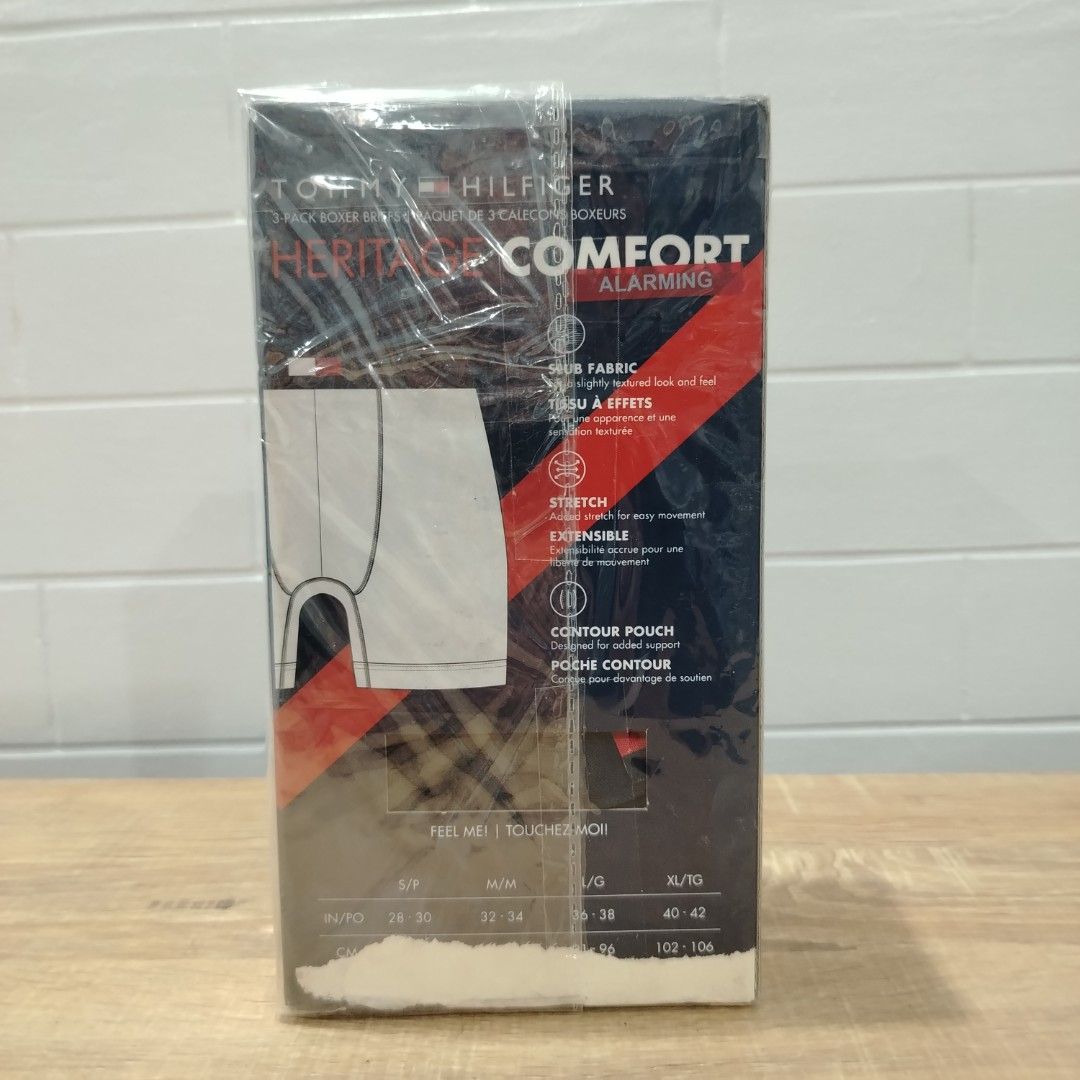 Tommy Hilfiger Heritage Comfort Boxer (Category: Underwear) located in Marikina City. Submitted by dmimports (Listing ID 1394992848, Image 2). Description: Brand: Tommy Hilfiger Material:95%Polyester 5%Elastane Size: Large Premium Cotton - Blend Fabric Elasticized Logo Waistband Comfortable Fit Contour Pouch Functional Fly Multipack Value Durability And Easy Care Disclaimer All merchandise sold is 100% guaranteed to be authentic and bought from a