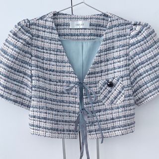 Tweed crop blouse 粗花呢top ⋆ SF自取免運64240105220481110