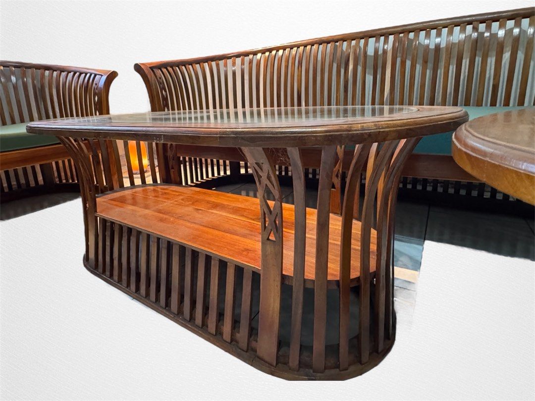 Wood sala set (Category: Sofas) located in Manila. Submitted by dandelionsforu (Listing ID 1395114033, Image 1). Description: .